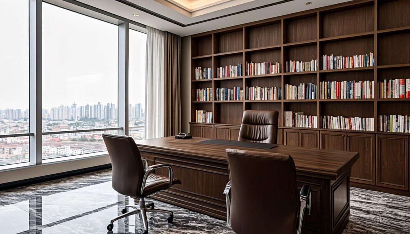 NIKITES professional workspace with executive furniture